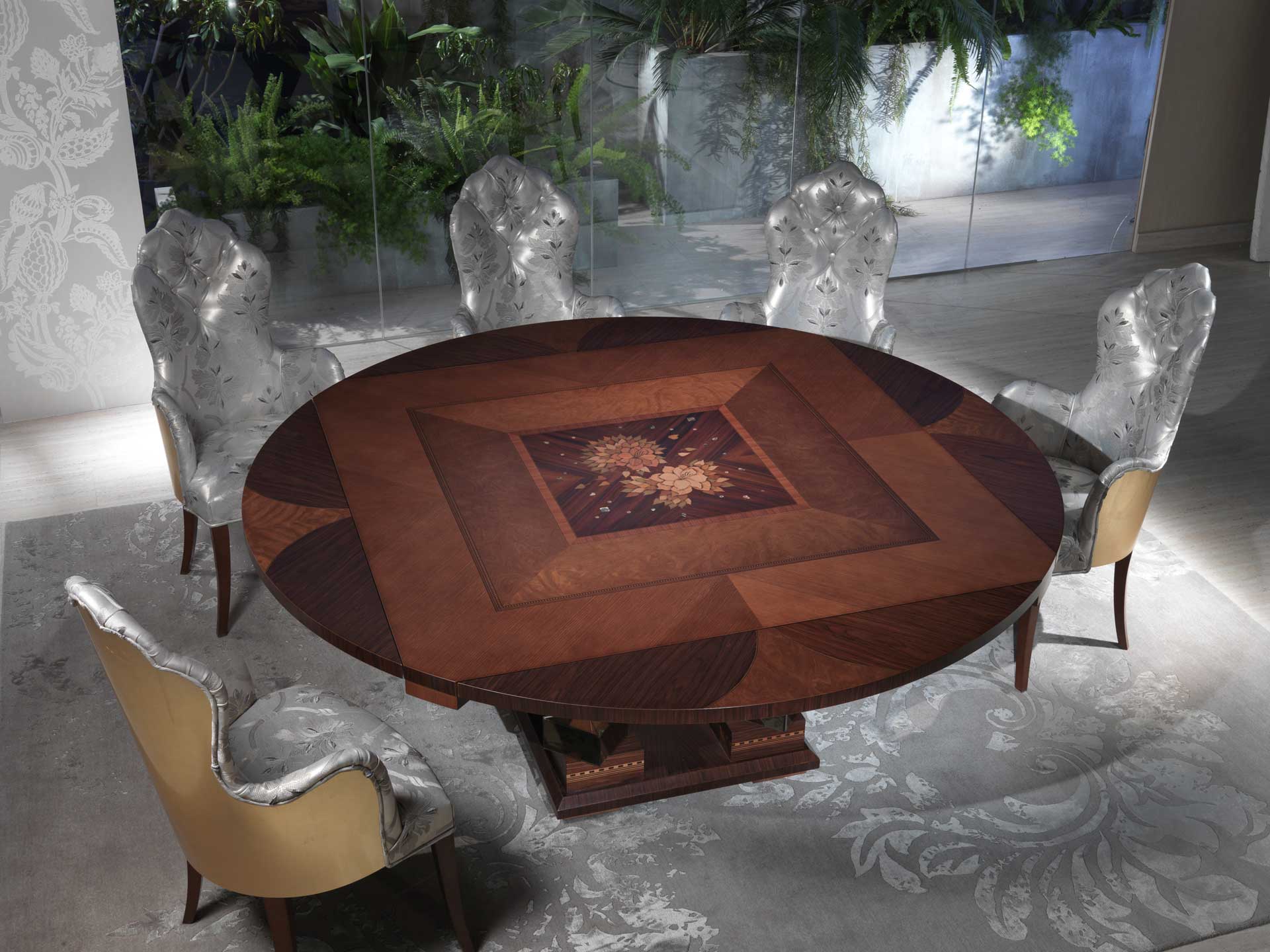 میز ناهار خوری "CLASS" | cm. 150 x 150 x 78 h.